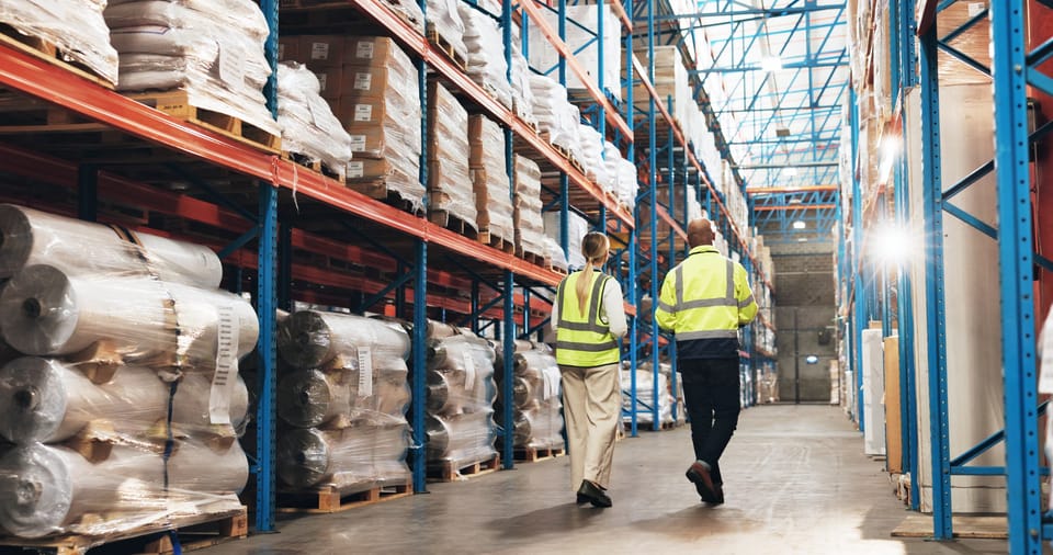 Warehouse team walking the operation floor